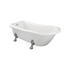 alexandra freestanding bath 1530x670x760mm white, Baths, Free Standing Baths, Alessio, 4