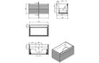 zante 815mm wall hung basin unit mineral grey, Alessio, Wall Hung Vanity Unit, 8