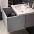 zante 815mm wall hung basin unit mineral grey, Alessio, Wall Hung Vanity Unit, 3