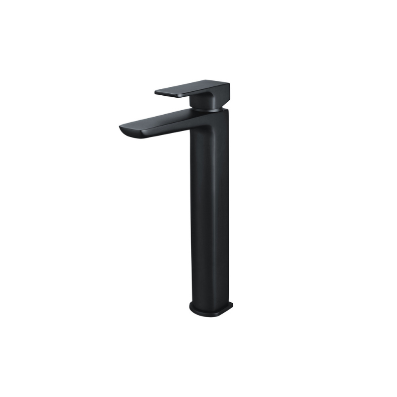 Antonio Black Matt Mono Tall Basin Mixer Tap