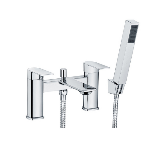 amo chrome bath filler tap with shower mixer kit, Alessio, Chrome Bath Shower Mixer Taps, Bath Taps, Taps, 1
