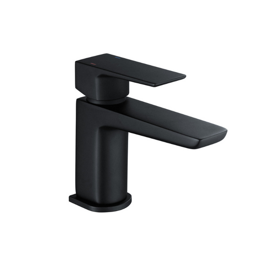 antonio black matt mono cloakroom basin tap with waste, Alessio, Black Basin Taps, Taps, 1