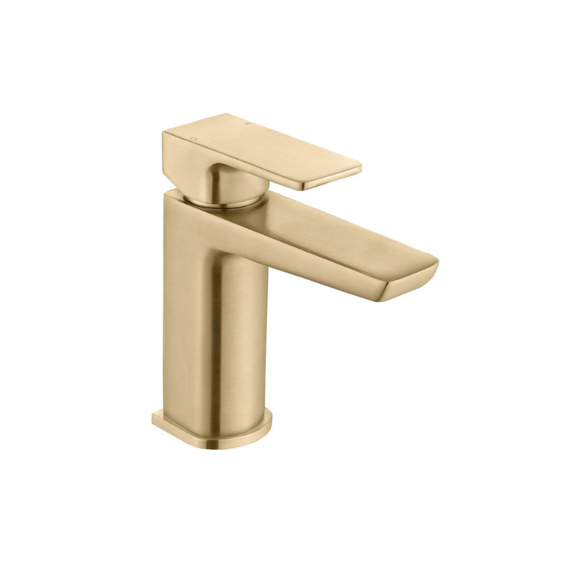 Antonio Brushed Brass Mono Basin Mixer Tap & Waste