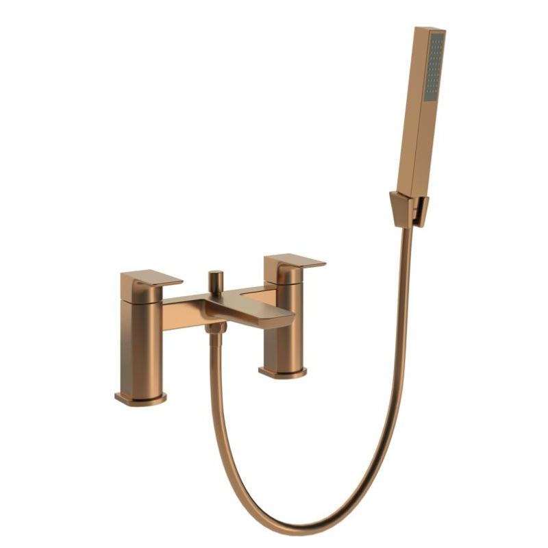 Antonio Brushed Bronze Bath Filler Tap with Shower Mixer