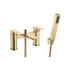 antonio brushed brass bath filler tap with shower mixer, Alessio, Brushed Brass Bath Shower Mixer Taps, Bath Taps, Taps, 1