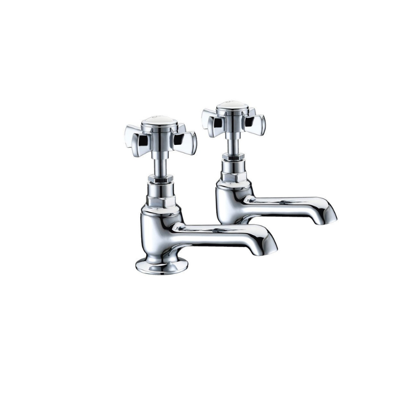 Aria Basin Pillar Taps Chrome