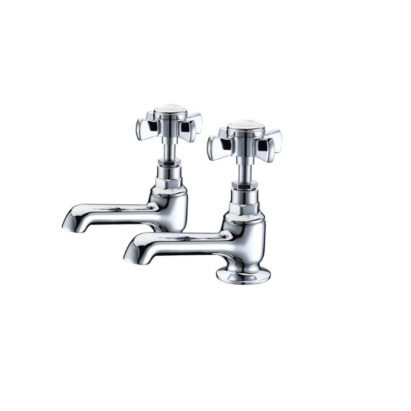 Aria Basin Pillar Taps Chrome