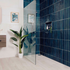 asly blue gloss tiles 300x75mm, Floor Tiles, Metro  Tiles, Porcelain Tiles, Wall Tiles, Blue Tiles, 3