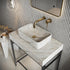 scudo sanctuary 420mm x 270mm x 110mm polished marble basin arabescato white, Scudo, Basin, Counter Top Bowl , 1