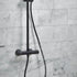 middleton black round rigid riser shower, Scudo, Mixer Showers, Showers, 3