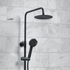 middleton black round rigid riser shower, Scudo, Mixer Showers, Showers, 2