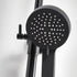 middleton black round rigid riser shower, Scudo, Mixer Showers, Showers, 4