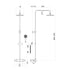 middleton black round rigid riser shower, Scudo, Mixer Showers, Showers, 5