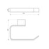 Roma Toilet Paper Holder Brushed Brass