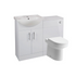 Benito Complete Shower Bath Suite 1060mm Unit - Right Hand Bath