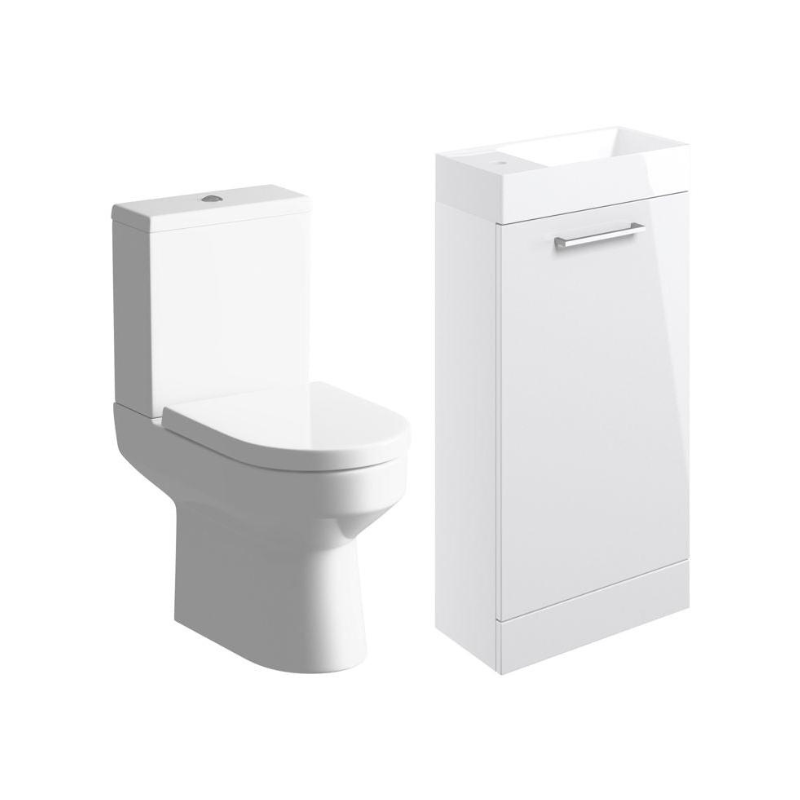 Vito Cloakroom Suite White Gloss