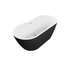 bellance freestanding bath 1655x745x580mm black, Baths, Free Standing Baths, Alessio, 3