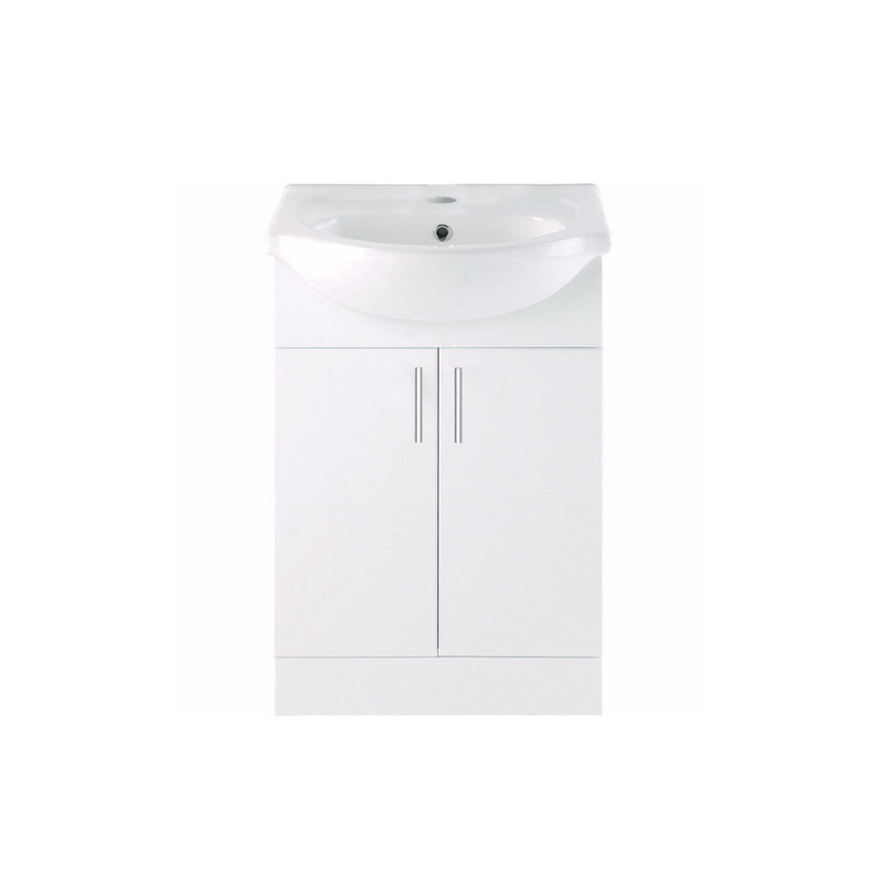 benito 560mm basin unit basin white gloss, Alessio, Sink Vanity Unit, Basin Unit, 2