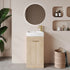scudo esme cloakroom unit davos oak with basin handle, SCUDO, Sink Vanity Unit, Basin Unit, 2
