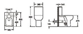 Choices 600 Open Back Pan and Seat Comfort Hight