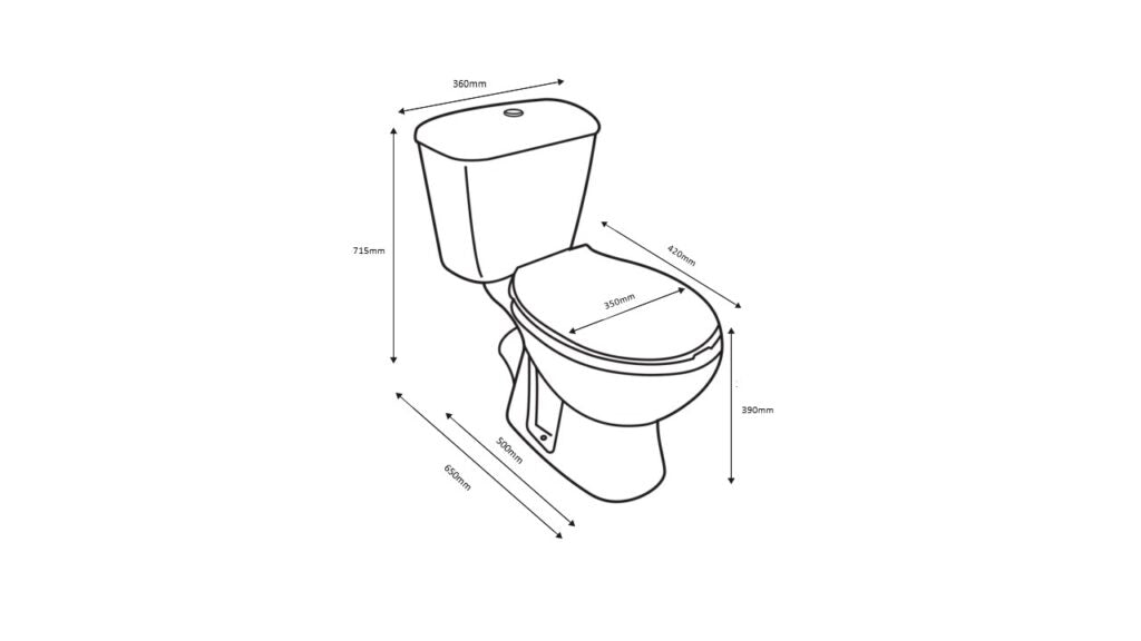 Pronto Pan, Cistern, Cistern Fittings & Seat