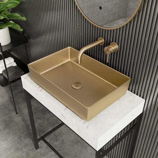 scudo core basin brushed brass, Scudo, Basin, Counter Top Bowl, 1