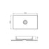 scudo stance 750mm x 360mm x 110mm countertop basin white, Scudo, Basin, Counter Top Bowl, 3