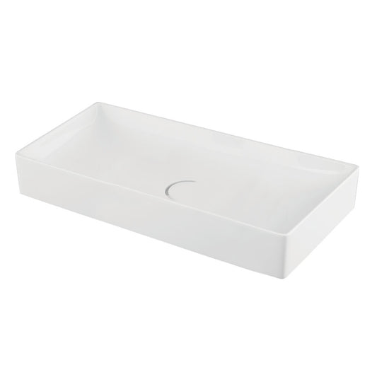 Scudo Stance 750mm x 360mm x 110mm Countertop Basin - White