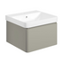 calpe 500mm wall hung basin unit basin matt latte, Alessio, Wall Hung Vanity Unit, 1