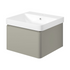 calpe 500mm wall hung basin unit basin matt latte, Alessio, Wall Hung Vanity Unit, 2