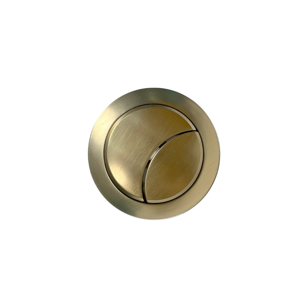 Calpe 600mm Basin Unit & Close Coupled WC Pack - Matt White Brushed Brass Finishes