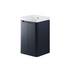 calvino 500mm 2 door floor standing basin unit matt indigo, Alessio, Sink Vanity Unit, Basin Unit, 4