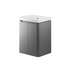 calvino 600mm 2 door floor standing basin unit matt grey, Alessio, Sink Vanity Unit, Basin Unit, 6