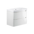 calvino 800mm 2 drawer wall hung basin unit white gloss, Alessio, Wall Hung Vanity Unit, 5