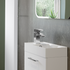 cira chrome mono basin mixer tap waste, Alessio, Chrome Basin Taps, Taps, 3