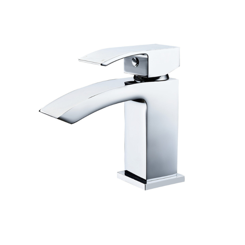 cira chrome mono basin mixer tap waste, Alessio, Chrome Basin Taps, Taps, 4