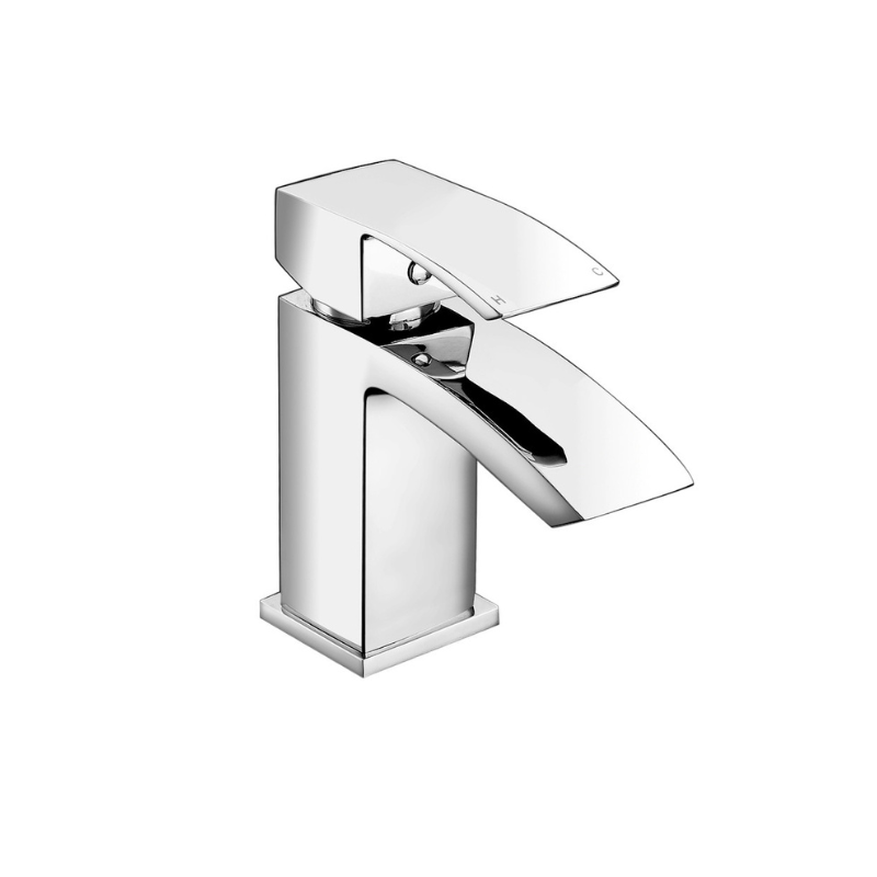 Cira Chrome Mono Cloakroom Basin Mixer Tap & Waste