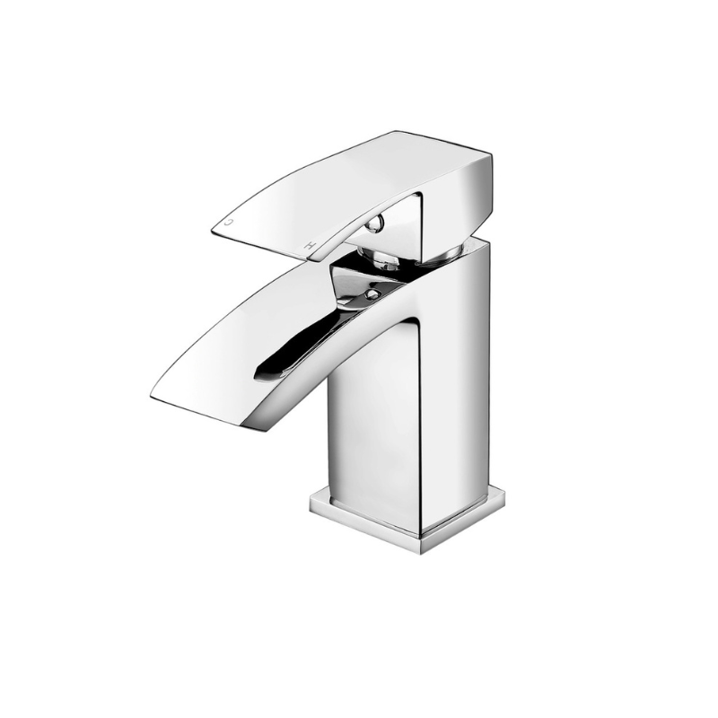 Cira Chrome Mono Cloakroom Basin Mixer Tap & Waste