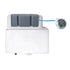 Alessio Concealed Cistern And Chrome Button (Bottom Inlet)