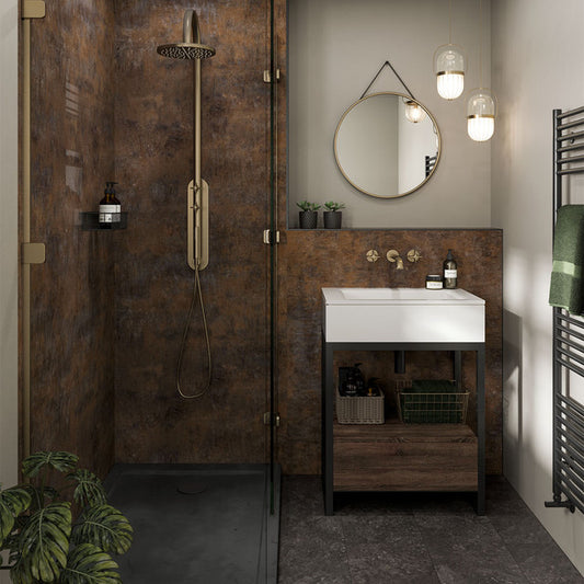 Multipanel Corten Elements Linda Barker Shower Panel