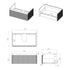 calpe 800mm wall hung basin unit basin matt black, Alessio, Wall Hung Vanity Unit, 5