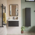 calpe 500mm wall hung basin unit basin matt black, Alessio, Wall Hung Vanity Unit, 3