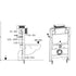 Alessio Low Height WC Wall Hung Frame