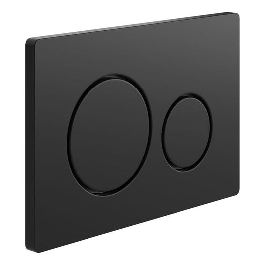 Alessio Round Push Button Flush Plate - Black