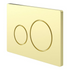 Alessio Round Push Button Flush Plate - Brushed Brass