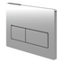Alessio Rectangle Push Button Flush Plate - Chrome