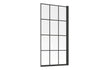 Single Straight Bath Screen - Black Framed