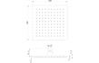square concealed valve head arm shower pack matt black, Alessio, Mixer Showers, Shower Valves, Showers, 5