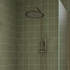 round thermostatic bar mixer shower brushed bronze, Alessio, Mixer Showers, Showers, 3