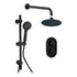 round concealed valve head arm shower pack matt black, Alessio, Mixer Showers, Shower Valves, Showers, 2